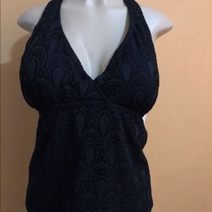 Island escape tankini black size 16w